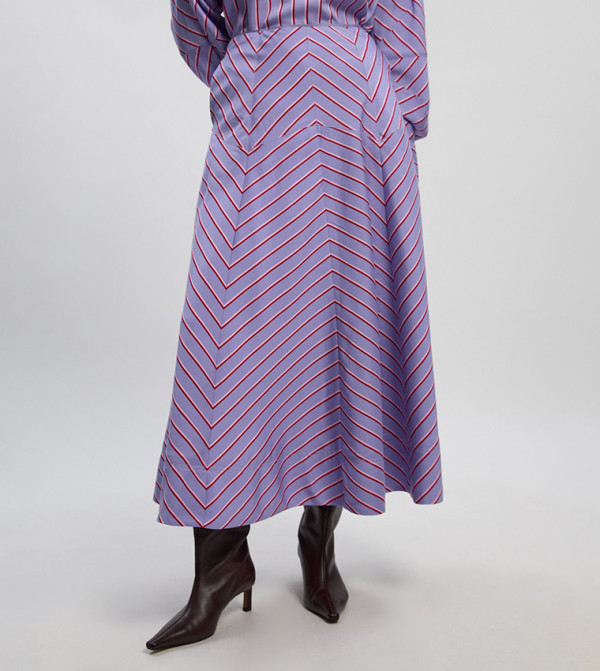 كارن ميلين  تنانير - أزرق فاتح Midi Skirts