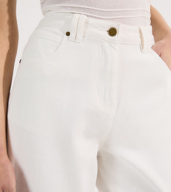Karen Millen  - White Straight Jeans