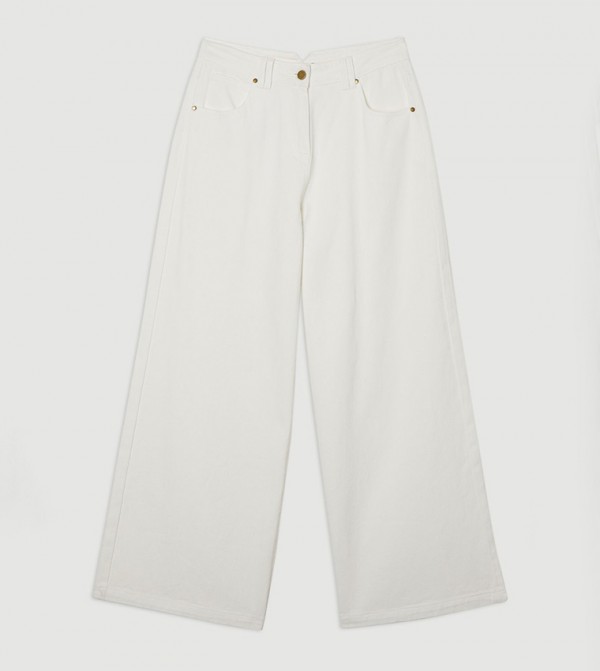 Karen Millen  - White Straight Jeans