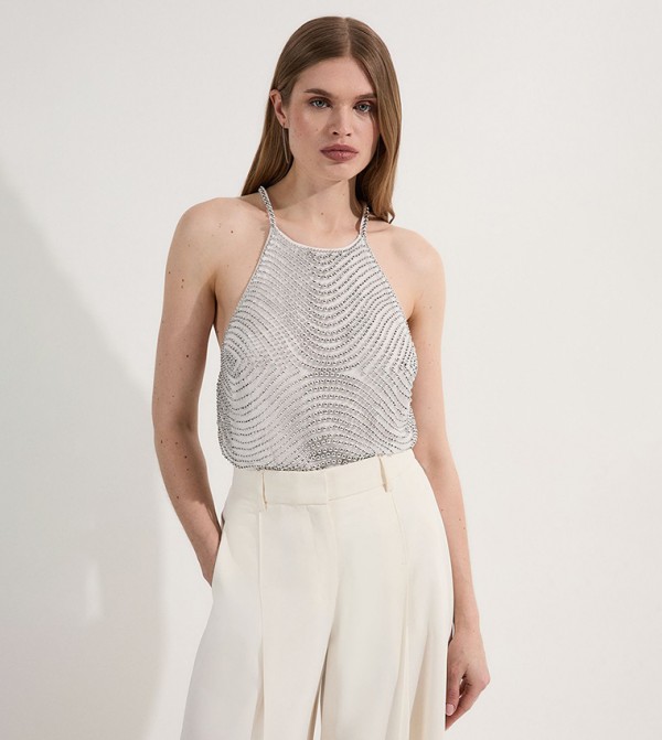 Karen Millen  - White Sleeveless Tops