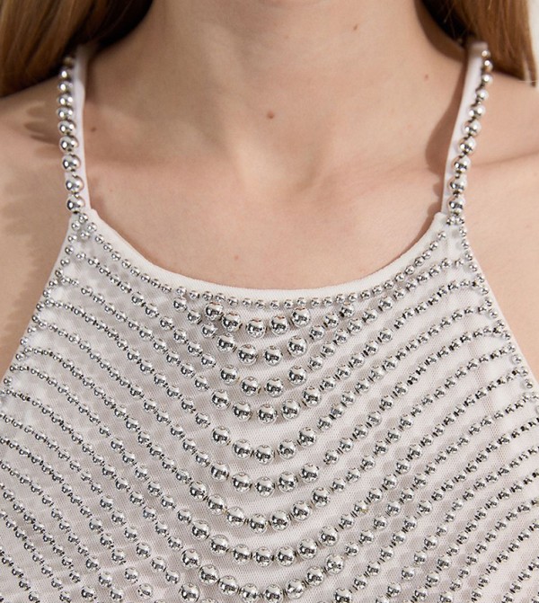 Karen Millen  - Ivory Sleeveless Tops