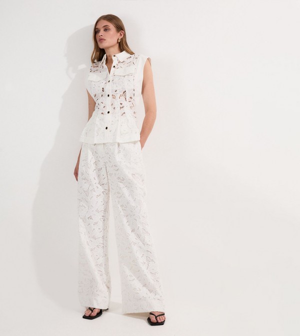 Karen Millen Karen Millen - White Casual Pants