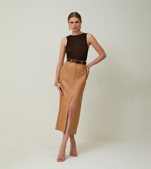 Karen Millen Karen Millen - Camel Midi Skirts