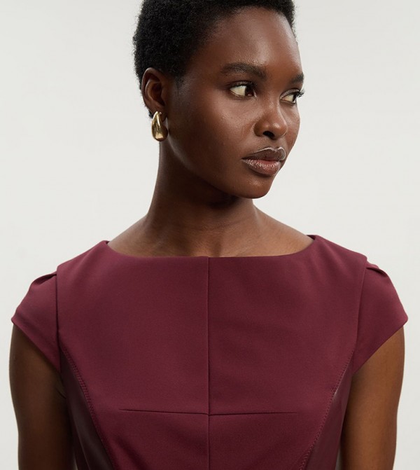 كارن ميلين  - أحمر Midi Dresses