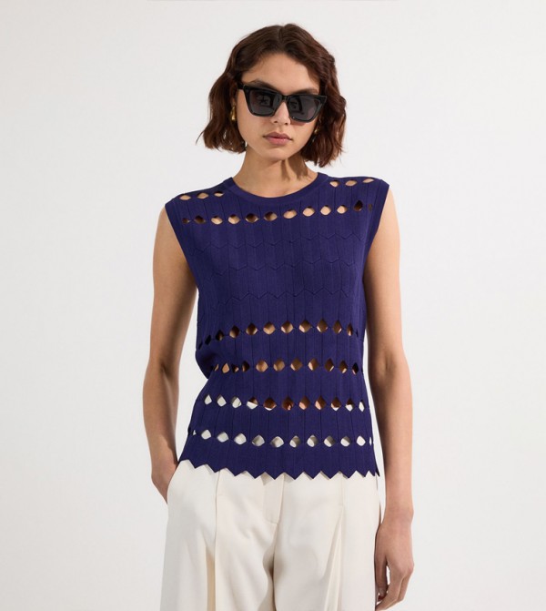 Karen Millen Karen Millen - Navy Sleeveless Tops