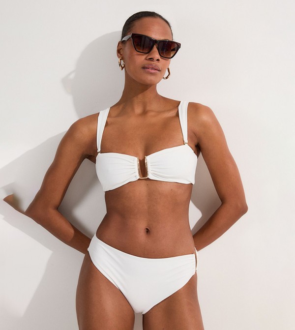 كارن ميلين  ملابس سباحة - أبيض Bikini Bottoms