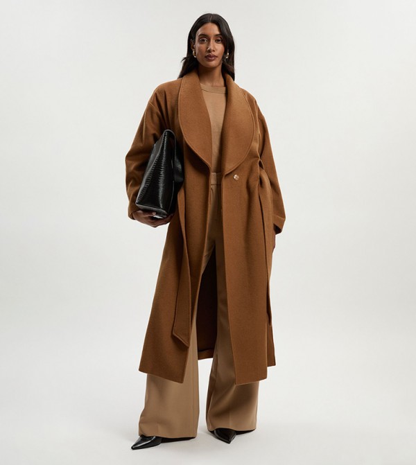 Karen Millen  Clothing - Brown Overcoats