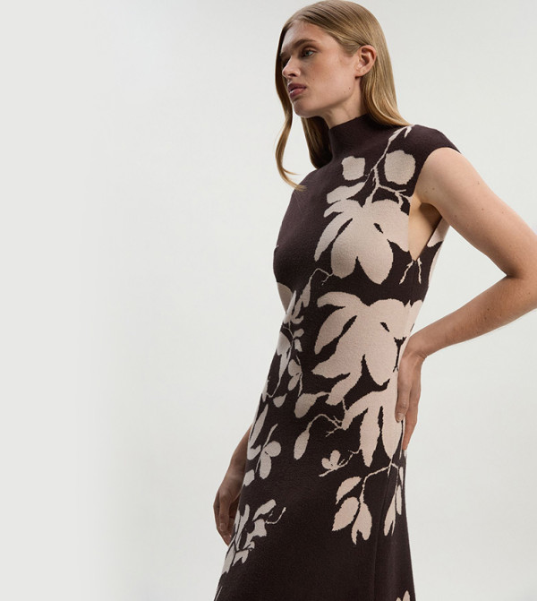 كارن ميلين  - بني  Midi Dresses