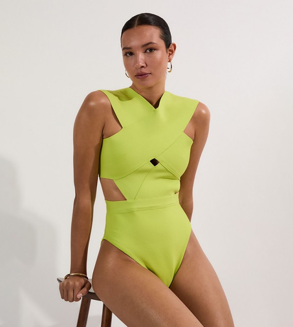 Karen Millen  Clothing - Green Swimsuit