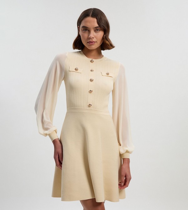 Karen Millen  - Cream Mini Dresses