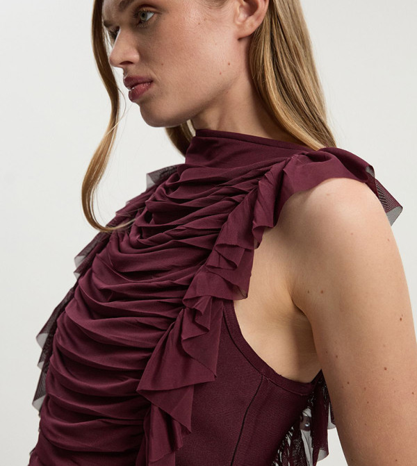 كارن ميلين كارن ميلين - بورغندي Sleeveless Tops