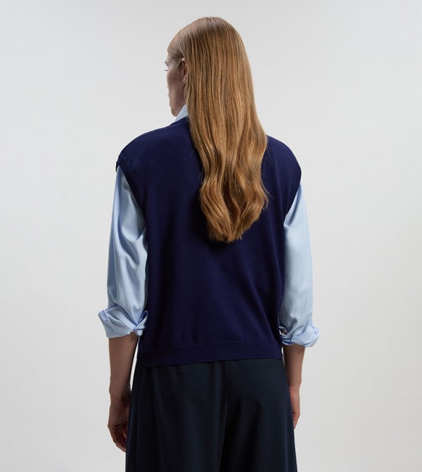 Karen Millen  Sweaters - Navy Round Neck Sweaters