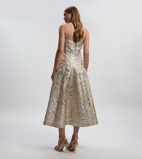كارن ميلين كارن ميلين - ذهبي Midi Dresses