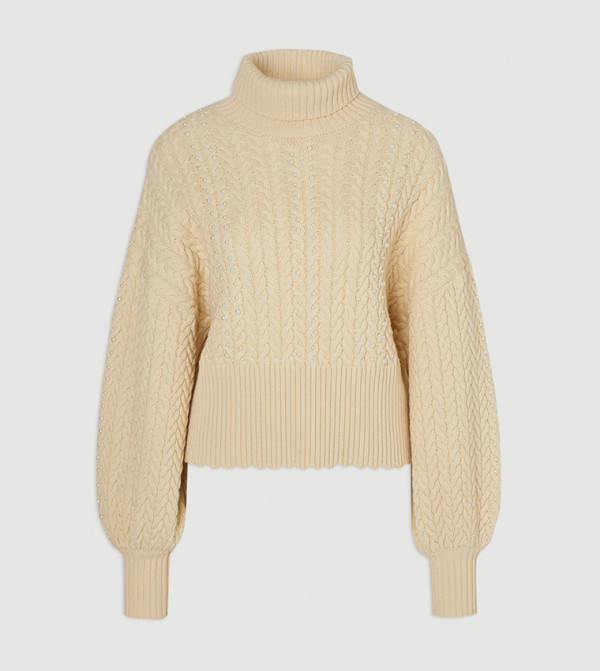 Karen Millen Karen Millen - Beige Turtle neck Sweaters