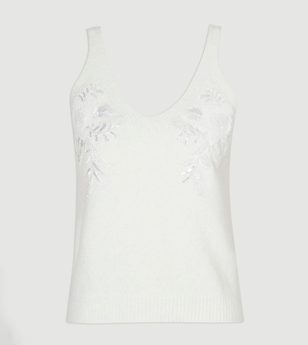 كارن ميلين  - بيج Sleeveless Tops