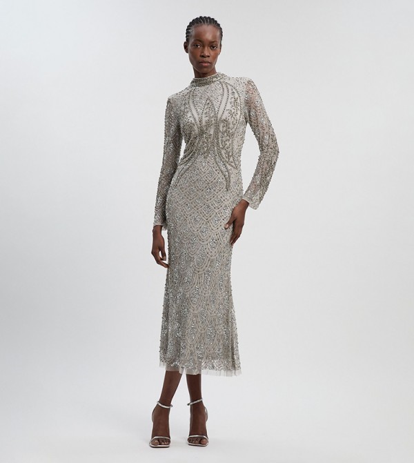 Karen Millen  Dresses - Grey Midi Dresses