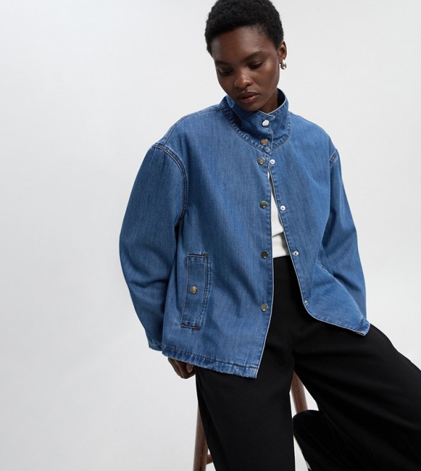 Karen Millen  Jackets & Coats - Blue Denim Jackets