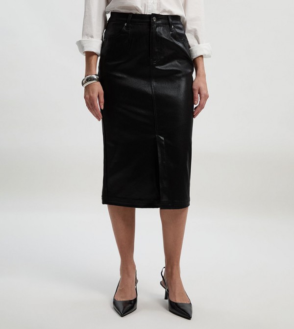 كارن ميلين  تنانير - أسود Midi Skirts