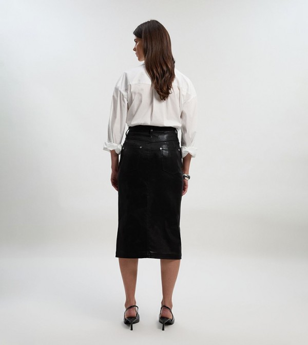 كارن ميلين  تنانير - أسود Midi Skirts