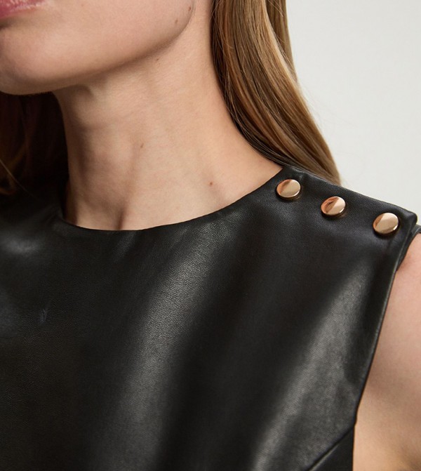 Karen Millen  Sleeveless Tops - Black Sleeveless Tops