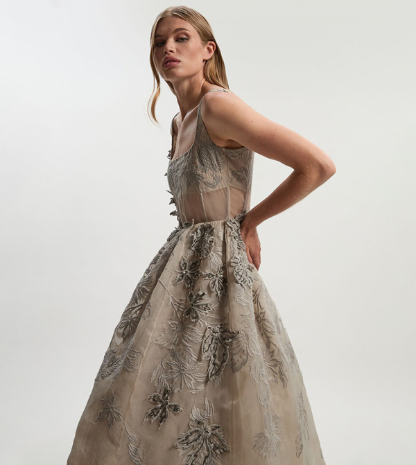 Karen Millen  ramadan - Grey Midi Dresses