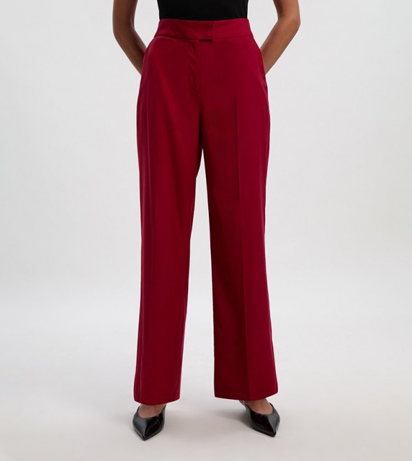 Karen Millen  Formal Pants - Red Casual Pants