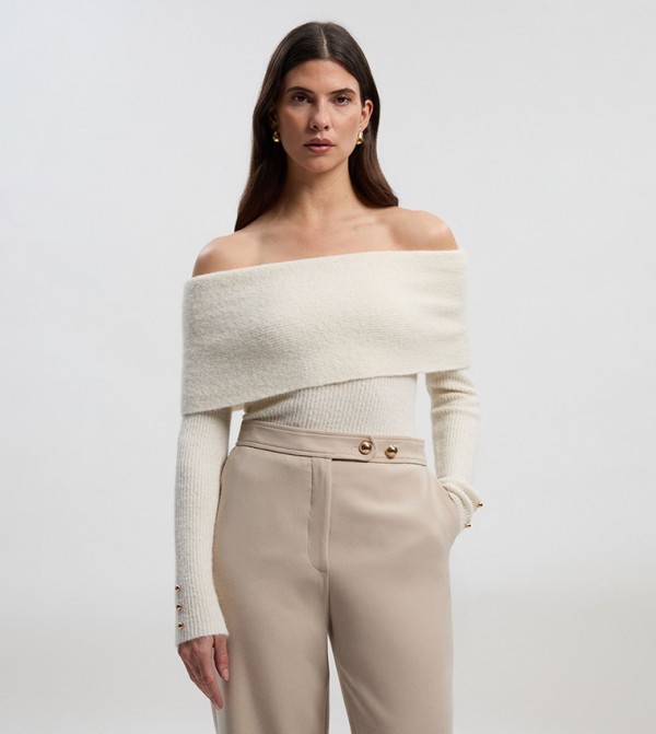 Karen Millen  Sweaters - Cream Sweaters