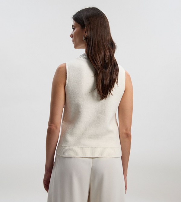 كارن ميلين  ملابس - عاجي  Sleeveless Tops