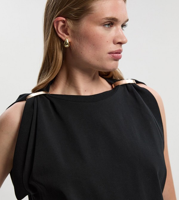 كارن ميلين كارن ميلين - أسود Sleeveless Tops