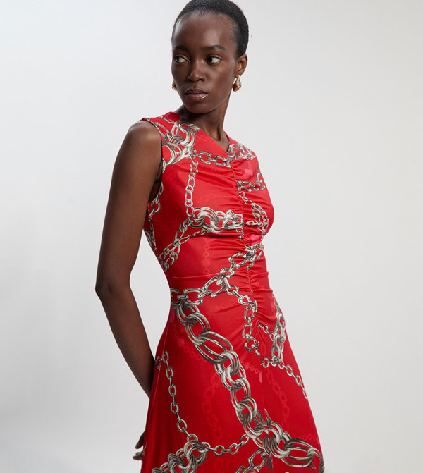 Karen Millen  Clothing - Red Midi Dresses
