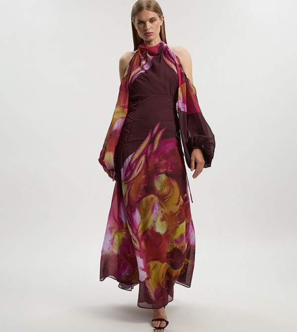 Karen Millen  Clothing - Pink Maxi Dresses