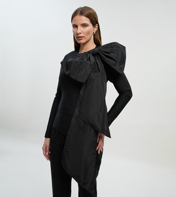 Karen Millen  Clothing - Black Casual Tops