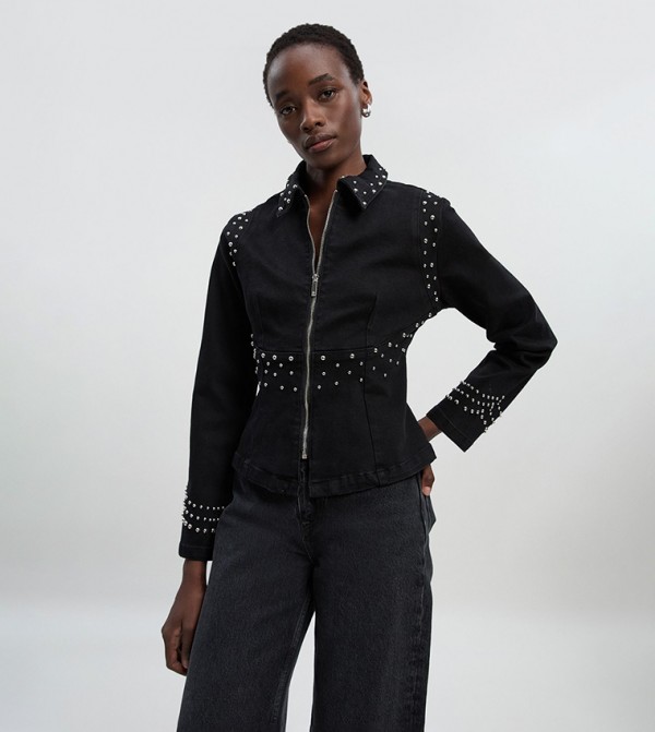 كارن ميلين ملابس - أسود جاكيتات دنيم