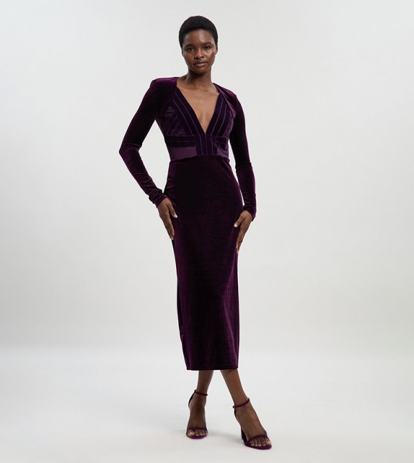 كارن ميلين كارن ميلين - بنفسجي  Midi Dresses