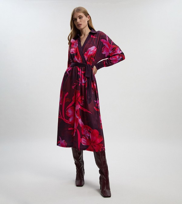 كارن ميلين كارن ميلين - بنفسجي  Midi Dresses