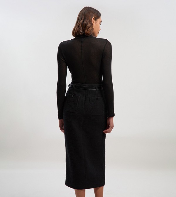 كارن ميلين  تنانير - أسود Midi Skirts