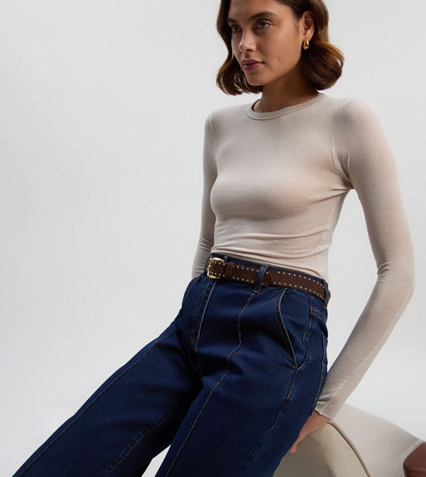 Karen Millen  Belts - Brown Leather Belts