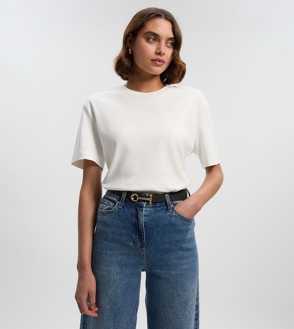 Karen Millen Belts - Black Leather Belts