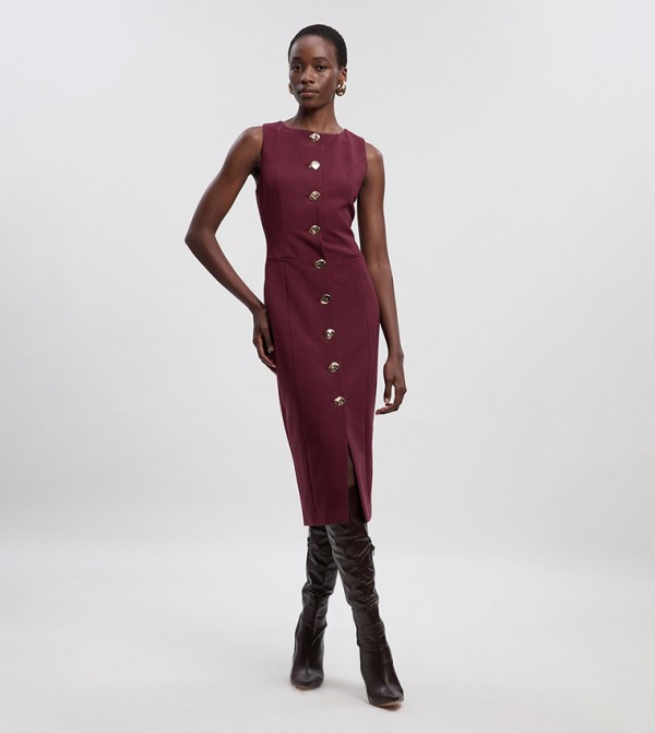 كارن ميلين كارن ميلين - أحمر Midi Dresses