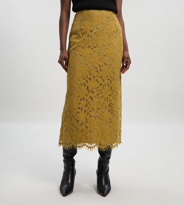 Karen Millen  Clothing - Green Midi Skirts