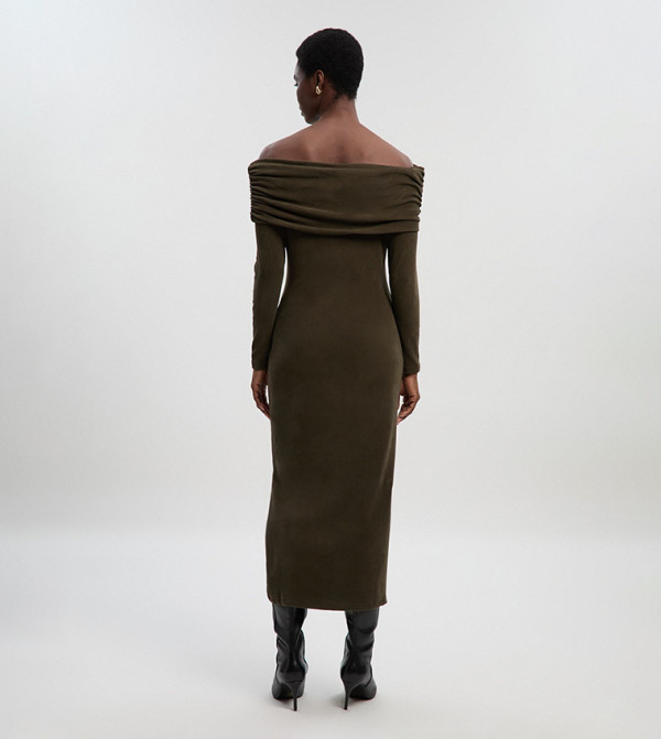 كارن ميلين  - كاكي Midi Dresses