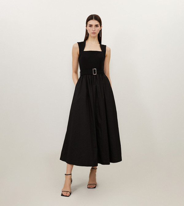 Karen Millen  Clothing - Black Midi Dresses