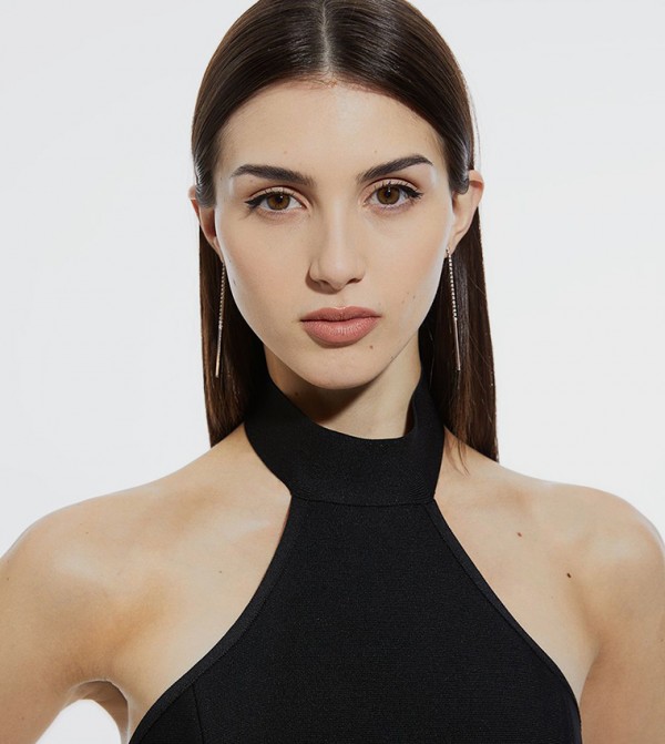 Karen Millen  Party Dresses - Black Midi Dresses