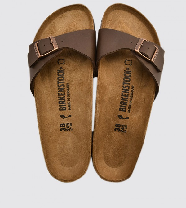 Birkenstock  Flat Sandals - Dark Brown Flats