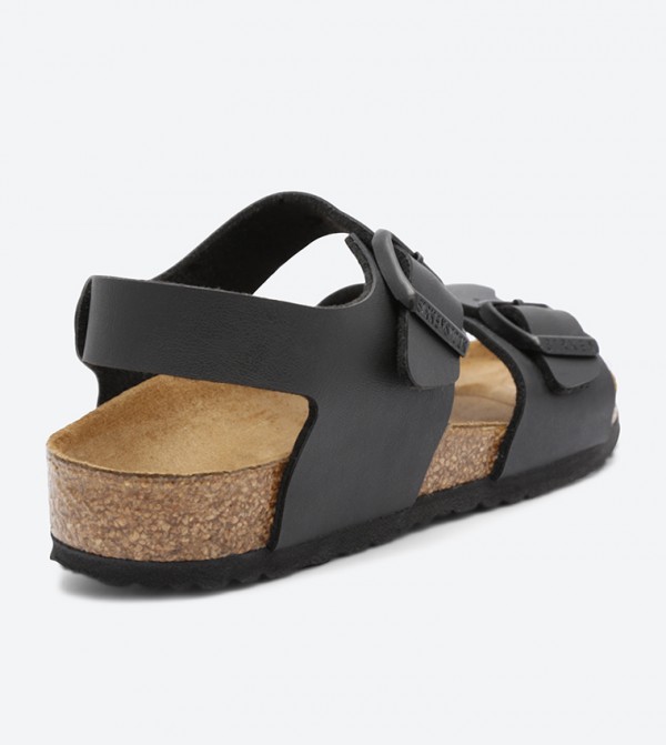 Birkenstock  Traditional Sandals - Black Flat Sandals
