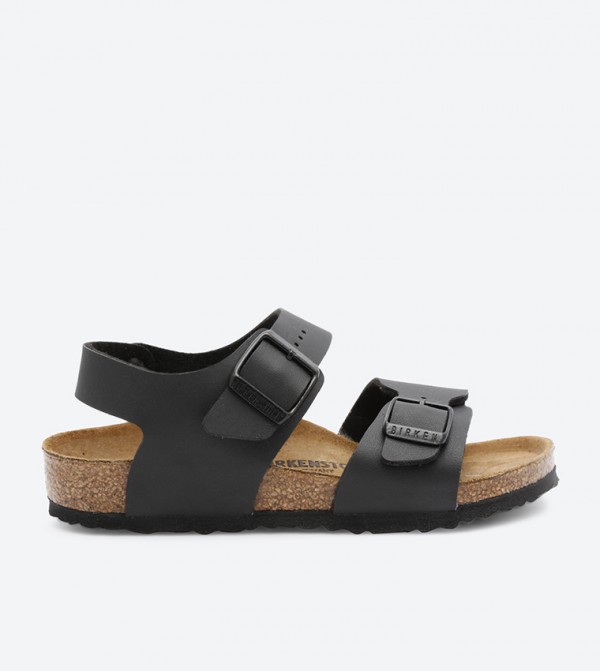 Birkenstock  Traditional Sandals - Black Flat Sandals