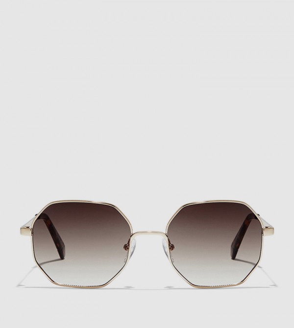 بلاك أوت بلاك أوت - ذهبي Square Sunglasses