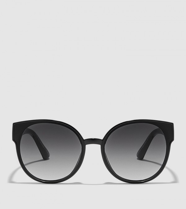 BlackOut  - Black Round Sunglasses