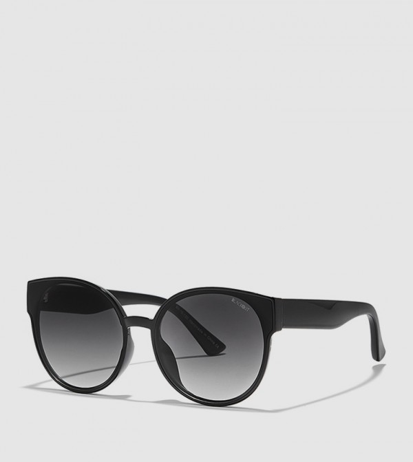BlackOut  - Black Round Sunglasses