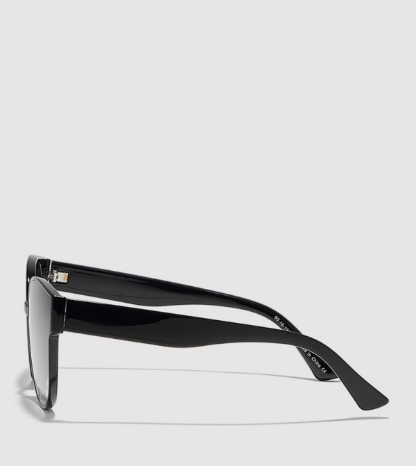 BlackOut  - Black Round Sunglasses